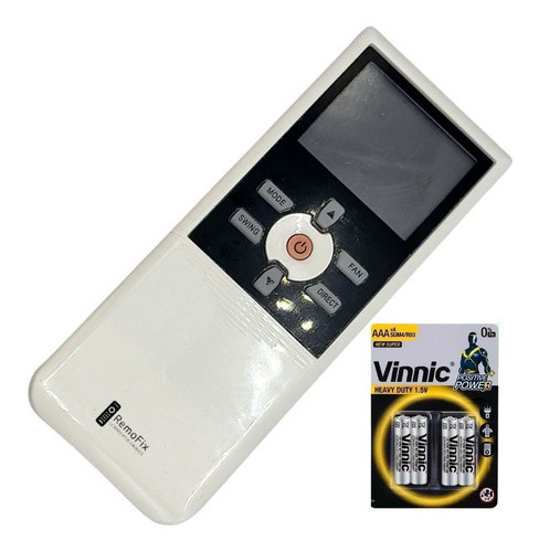 Control Remoto Aire Acondicionado Pilas Compatible C/ Bgh P2 0