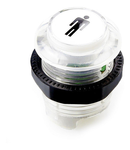 Boton Pulsador Arcade Led Generico 30mm Luz Jugador 1 Trans 0