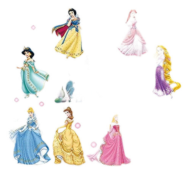 Pegatinas De Pared De Princesas Y Castillo Para Niñas Bebés 0