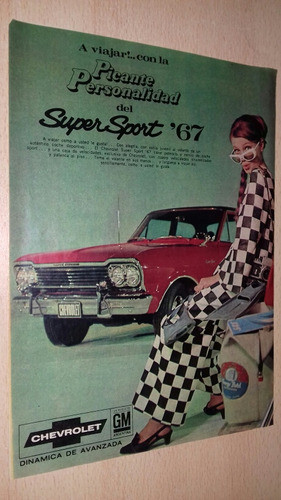 P478 Clipping Publicidad Automovil Chevrolet Año 1967 0