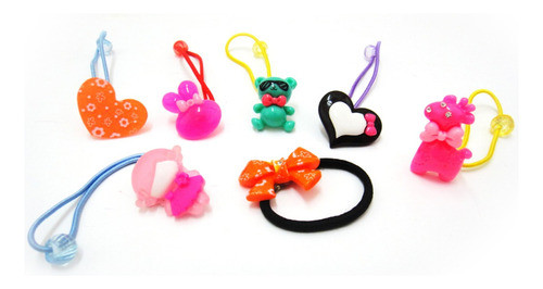 Gomitas De Pelo Con Apliques X20 0