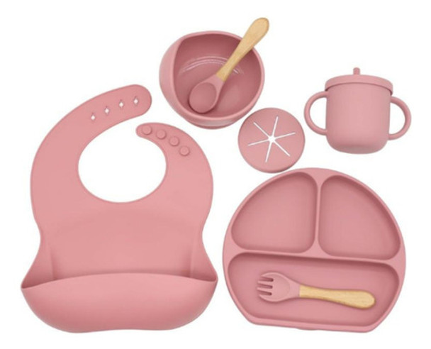 Kit De Cubiertos Alimentación Para Bebés De Silicona Detodo! 0