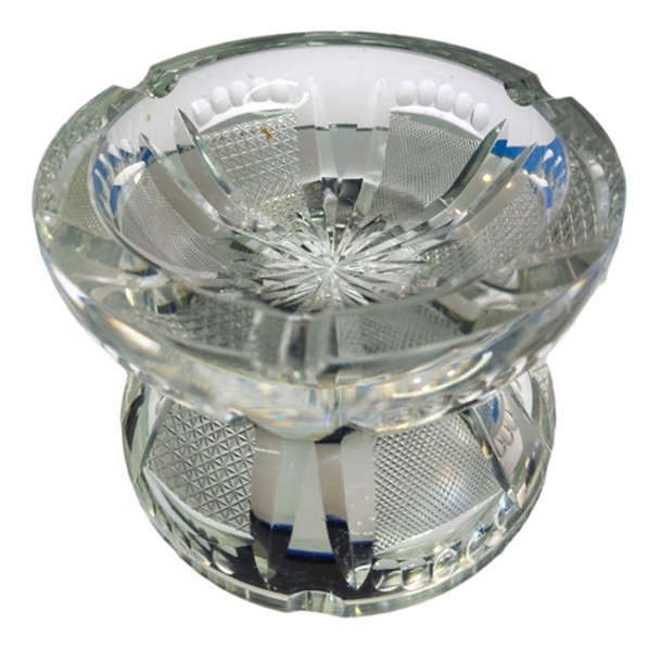 Cenicero Cristal Tallado Impecable Sin Fallas 0