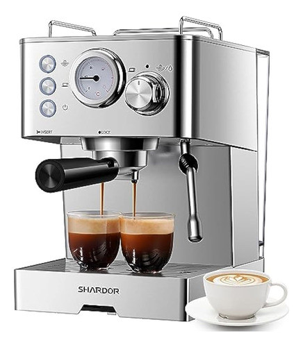 Shardor Máquina De Café Expreso, 15 Bares, De 0