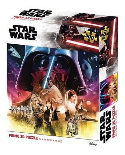 Puzzle Rompecabezas Prime 3d 500 Piezas Star Wars Original 0