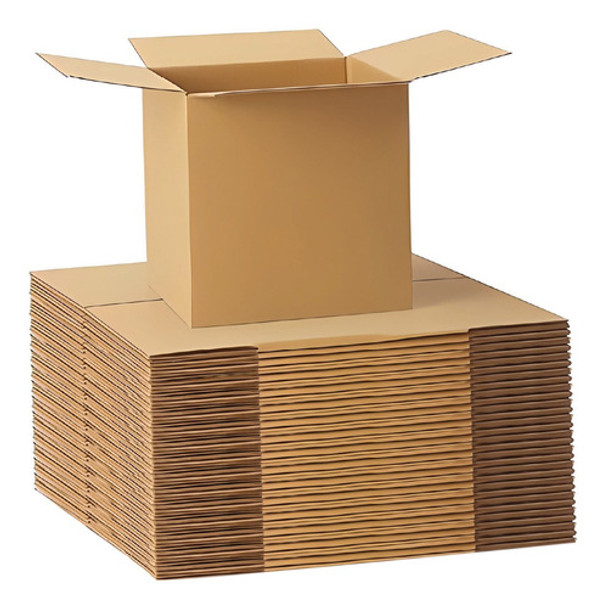 Caja Carton Embalaje 40x40x40 Mudanza Reforzada 10 Unidades 0