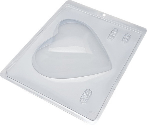 Kit Com 3 Formas Acetato Coração Liso 500g 0