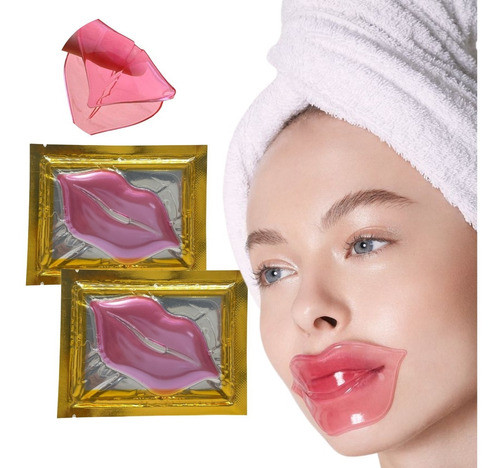 10 Máscaras Hidratante Labial Boca Com Colágeno 0