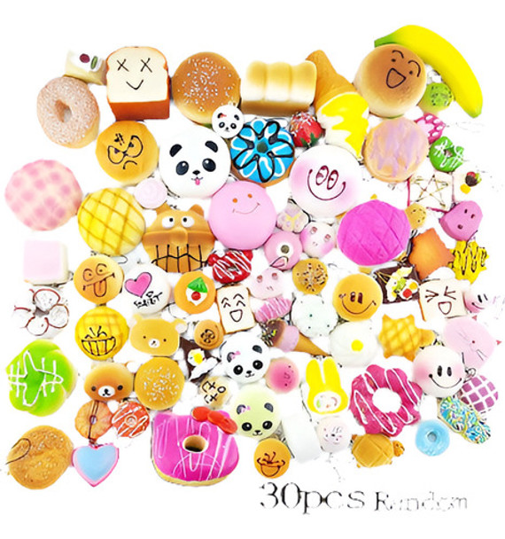 30pcs Jumbo Medium Mini Squishies Al Azar Panda / Hello Kitt 0