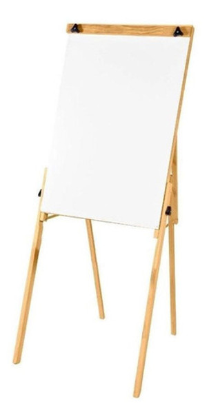 Cavalete Suporte Flip Chart E Quadro Branco Dobrável Madeira 0
