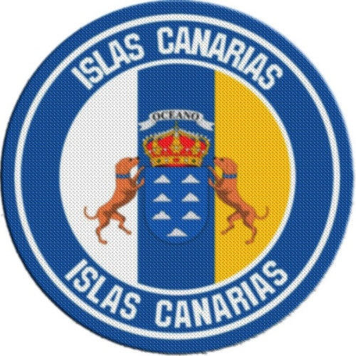 Parche Escudo Circular España Islas Canarias 0