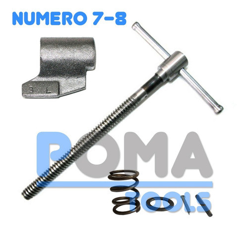 Kit Tornillo Resorte Tuerca Chaveta Morsa Barbero N° 7-8 0