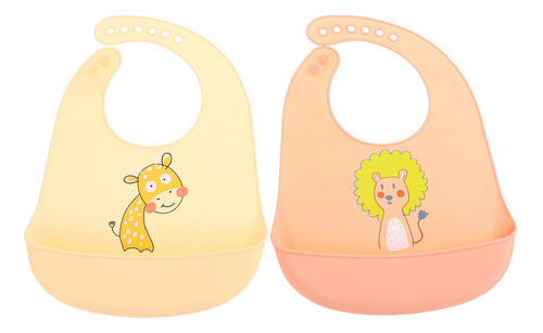 Avental De Bebê De Desenho Animado Bib Food, 2 Unidades 0