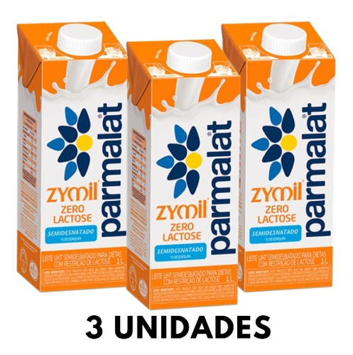 Leite Uht Semidesnatado Zero Lactose Parmalat Zymil 1 Litro 0