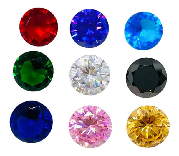 Piedra Cubic Zirconia  Para Engarzar Redondo 6.5 Mm 0