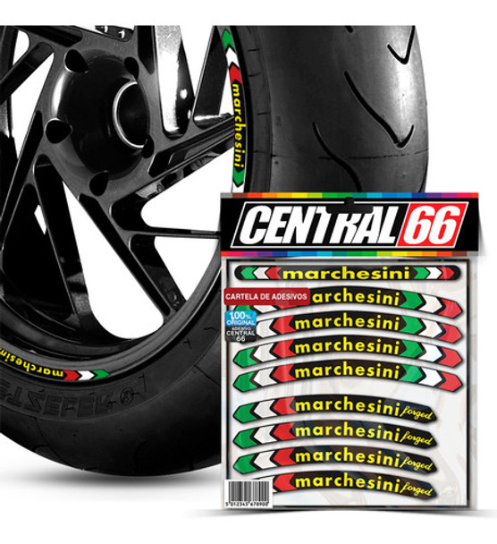 Kit Marchesini Brp L 450  Quadriciclo Cartela Adesivos Roda 0
