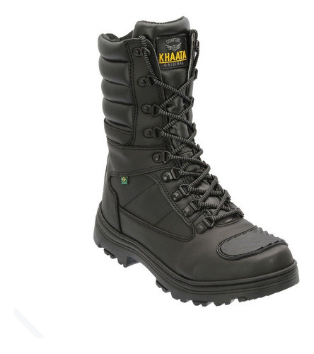 Bota Coturno Botina Militar Moto Motociclista Khaata  Preta 0