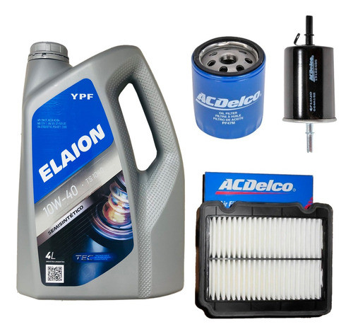 Kit Filtros Completo + Aceite Semi Sintetico Chevrolet Aveo 0