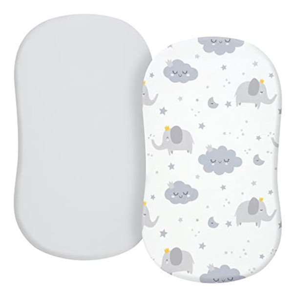 Tillyou Bassinet Sábanas Ajustadas Para Bebé Niña, Ajuste Un 0