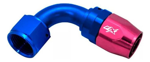 Acople Conexión 90° An16 Azul Rojo Ftx Fueltech 0