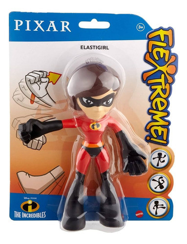 Muñeco Flexible Elastigirl Los Increibles- Flextreme Mattel 0