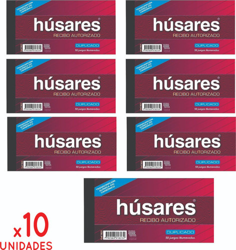 10 Talonario 1823 Recibo Autoriza Duplicado Quimico Formula 0