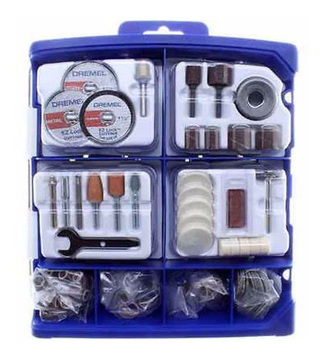 Accesorios Minitorno Dremel - Set Multiuso 160 Pzas - Fdn Pp 0