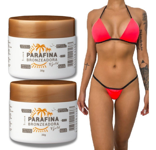 Marquinha Tipo Fita Biquíni 2 Parafina Bronzeadora Gold 30g 0