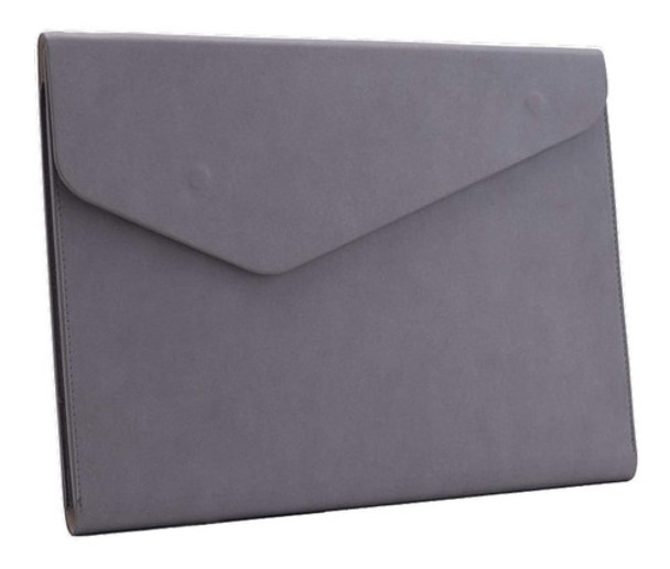 Sobre Carpeta Para Archivos A4 Enyuwlcm Cuero Pu - Gris 0
