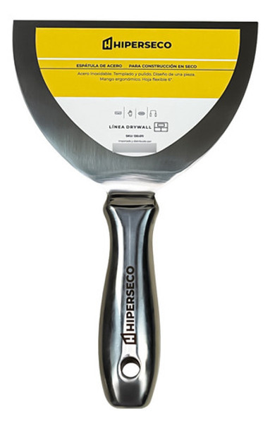 Espátula Acero Inoxidable 6 Pulgadas Hiperseco 0 Espátula Acero Inoxidable 6 Pulgadas Hiperseco 0