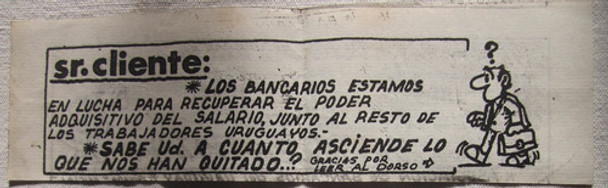 Antiguo Folleto Politico Bancos Uruguay Decada Del 80 0
