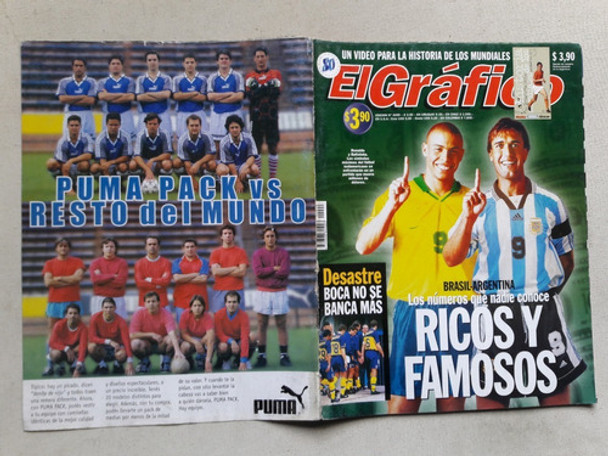 Revista El Gráfico Nº 4099 Abril 1998 - Ronaldo Batistuta 0