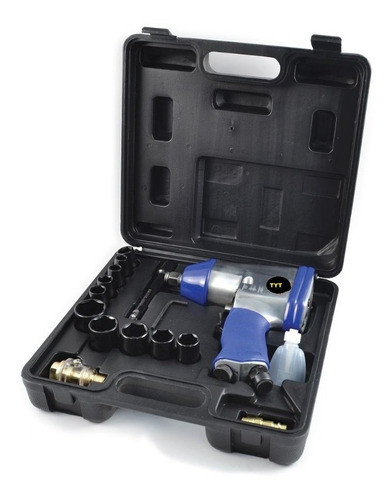 Atornillador Pistola Llave Impacto Neumatico 1/2 + 10 Dados 0