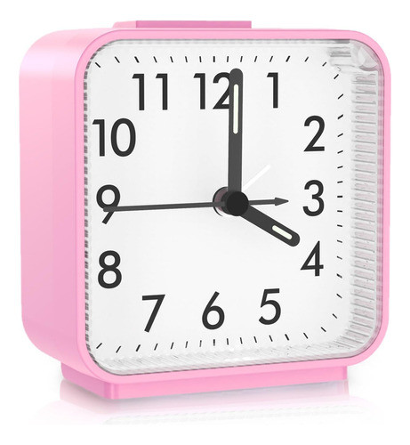 Oria Reloj Despertador Analogico, Sin Tictac, Reloj De Escri 0