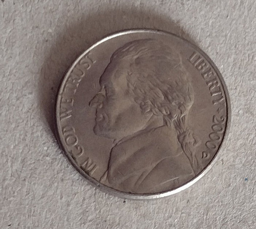 Moneda De 5 Centavos De Estados Unidos Año 2000 Ceca D 0