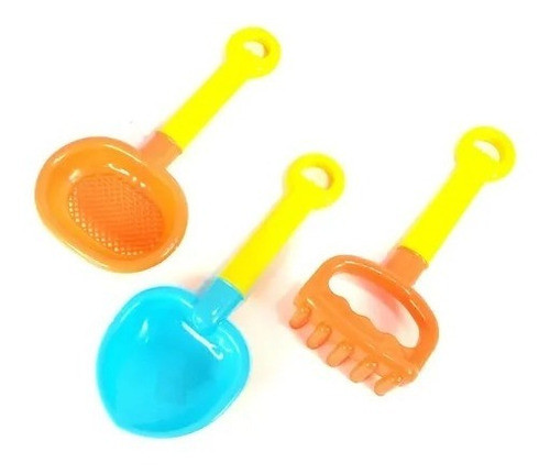 Set Playa Herramientas Pala Colador Rastrillo Duravit 0