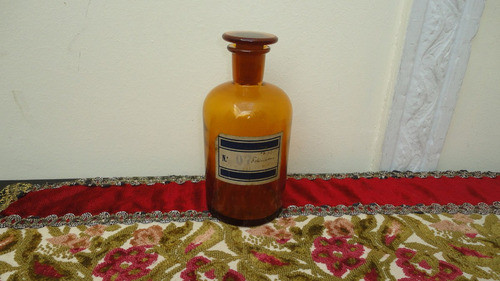 Frasco Farmacia Antiguo Para Decorar Impecable Miralo 0