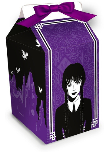 Caixas Surpresas Estilo Milk - Festa Wandinha Addams 0
