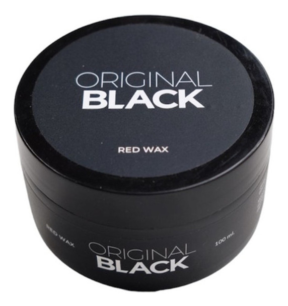 Pomada Cera Para El Cabello Original Black Red Wax 100ml 0