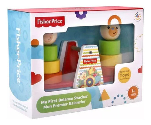 Fisher Price Mi Primer Balancin Apilable Madera 0