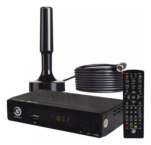 Sintonizador De Tv Digital Full Hd Isdbt + Antena Diginet 0