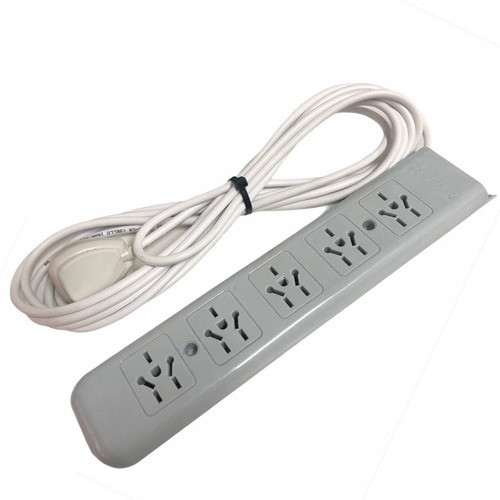 Alargue Zapatilla Prolongador 5 Tomas Cable 3mts Termica 0