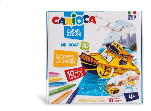 Set Colorear Armar Carioca Create & Color 3d Premiun Barco 0