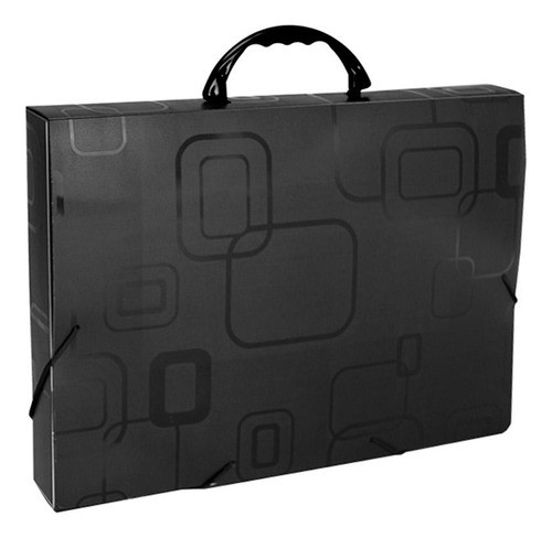 Maleta Plástica Oficio Cor Preta 360x43x260mm Dello 0