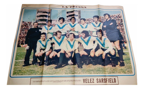 Velez Sarsfield Antiguo Poster La Prensa Año 1971 0