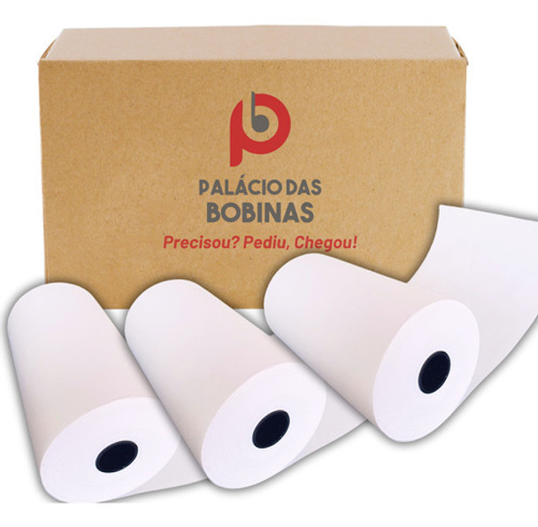 Bobina Impressora 76x40 Amarela 40mm 30 Rolos Térmica 0
