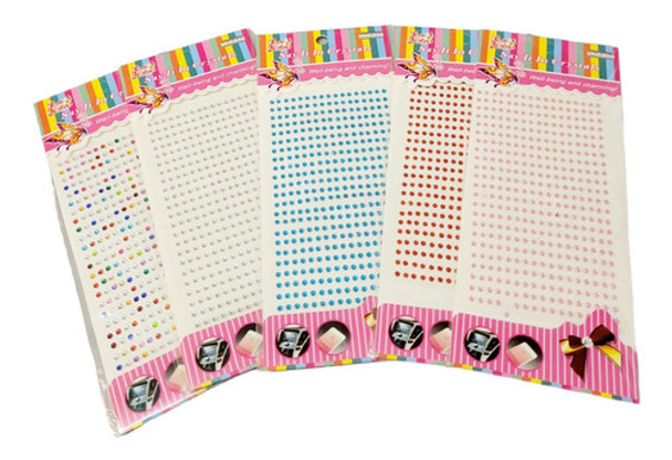 Strass Gemas Autoadhesivas Para El Rostro Cara 2mm X10 Unid 0