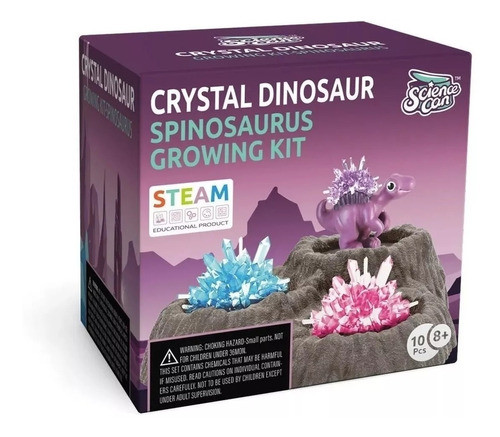 Juego Ciencia Dino Spinosaurio Crecen Cultivos Cristales 0