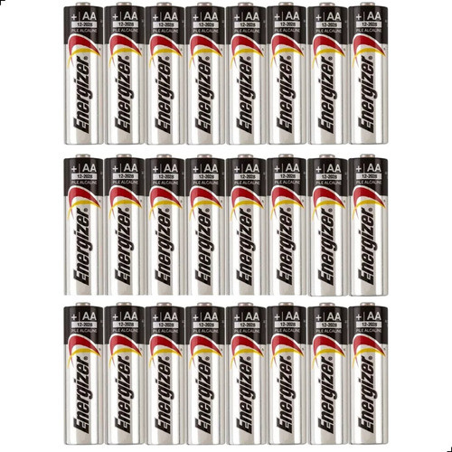 Kit 24 Pilhas Aa Energizer Max E91 1,5v Alcalinas 0