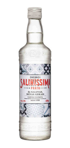 Cachaça Saliníssima Prata 670ml 0